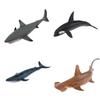 2pcs SHARK Sealife Toy Model Animal Figure - 22cm Solid Plastic