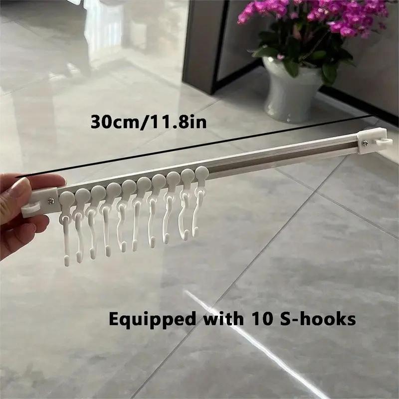 Klebe-Küchenregal mit Schiebehaken für einfache Organisation und Platzersparnis - Kein Bohren erforderlich, Weihnachtsaufbewahrung