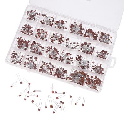 300/960-teiliges Keramikkondensator-Kit 2Pf-0,1Uf Kapazität sortiertes Set Keramikkondensator-Pack DIY-Probenpackung/Box