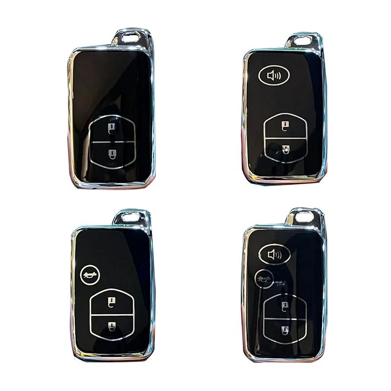 2 3 4 Knapps Bilnøkkelveske for Toyota Prius 30 Alpha Aqua Land Cruiser Auris for Lexus LC 200 Nøkkeldeksel Holder Fjernkontroll 2012 - 2014