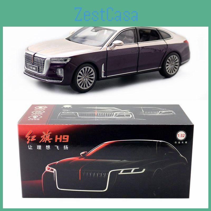 Alloy Qi Hong Car Model With Door Opening And Acousto Optic Design For Gift