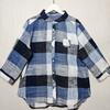 Leftover Stock Pure Cotton Stand Collar Open Shirt Women's Three-Quarter Sleeve Casual Easiest for Match Stringy Selvedge Shirt Sun Protection Summer