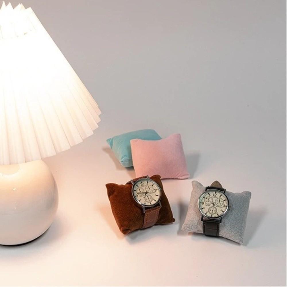 4 Slots Velvet Jewelry Organizer with Soft Pillow Watches Display Holder  Bracelet Bangle Watches
