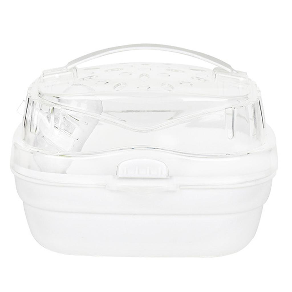 Hamster Carry Case Cage Portable Lightweight Small Animal Carry Case for Outdoor Travel Pink