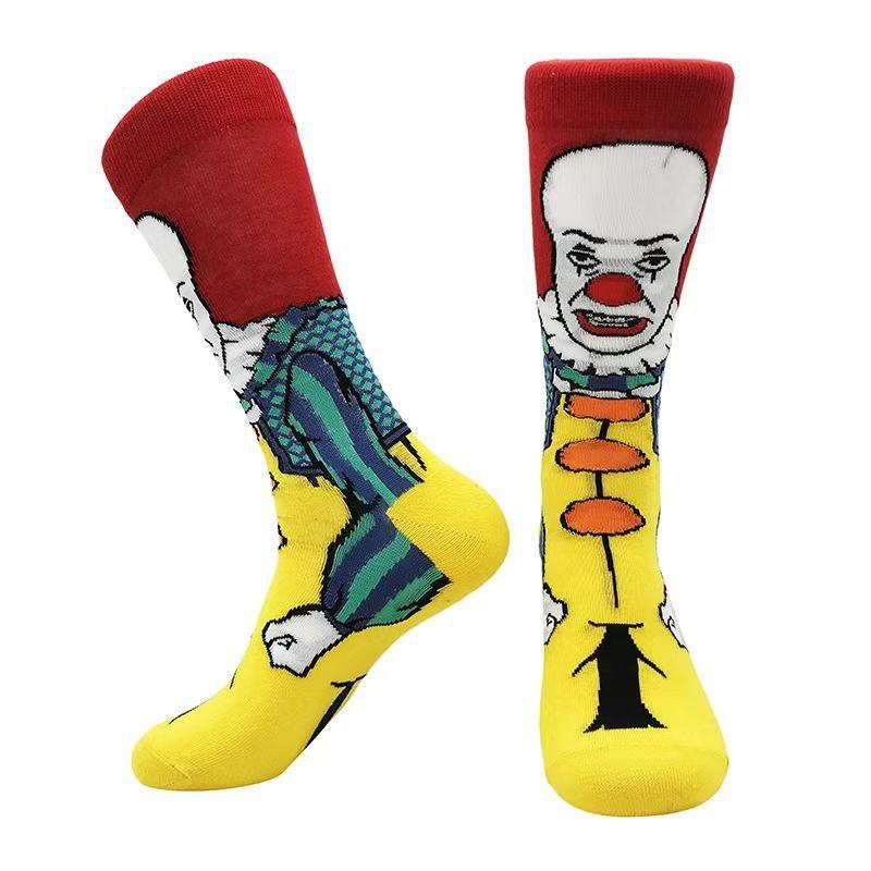 

Мужские весенне-осенние креативные забавные высокие носки для скейтбординга 1 pair