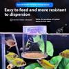 Reusable Transparent Acrylic Fish Feeder With Strong Suction Cups Floating Aquarium Feeding Ring Automatic Aquarium Feeding Tool
