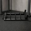Barbell Plate Rack Black Storage Cylindrical Metal