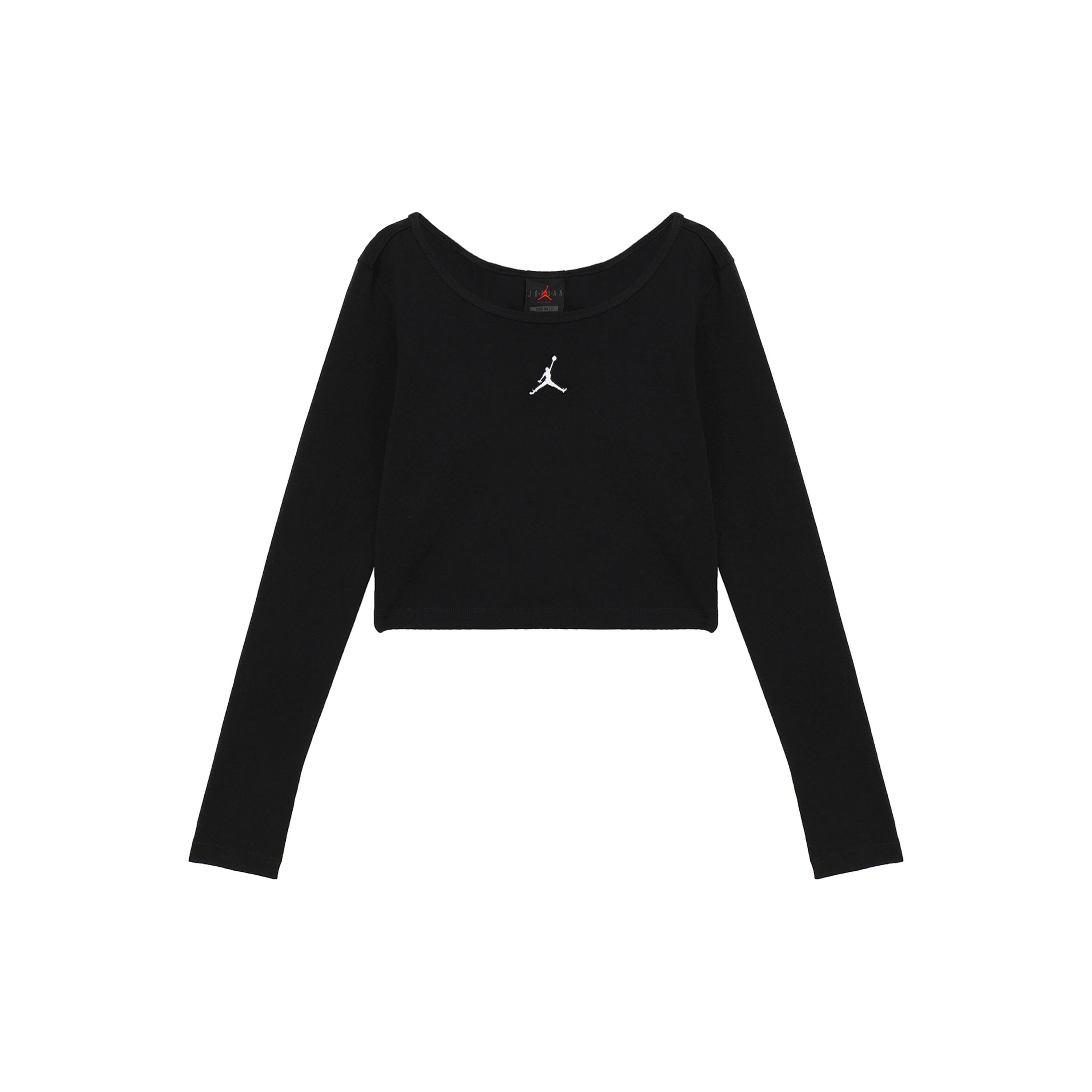 

New Jordan Regular T Shirt Women s Black DQ4466-010 L