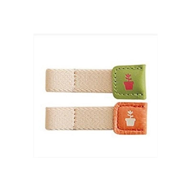 Stylish Leather Cable Tidy With Smiling Expression For Electronics And Accessories Flower