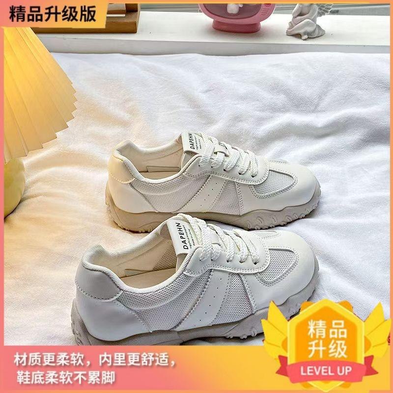 

thick-soled little white shoes women s 2025 new autumn mesh breathable sports leisure wear-resistant versatile height-increasin 40 бежевый