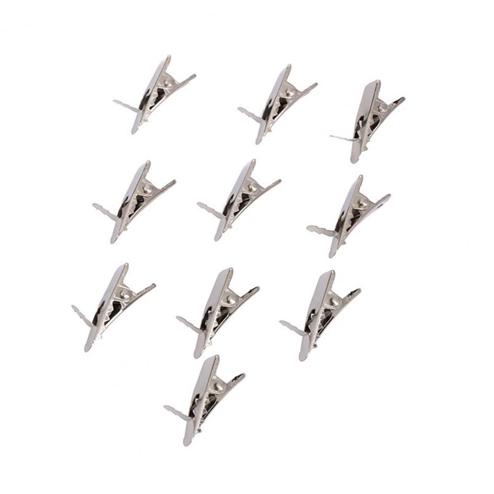 10Pcs 20cm Christmas Flower Spring Clips Mini Metal Clips Elastic Stainless Flower Ornament Fixed Hair Clips Fake Flower Poles