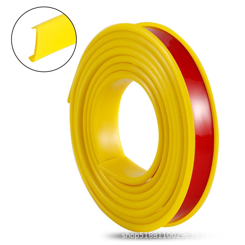 Self-Adhesive U-Shaped Wood Edge Trim for Furniture and Cabinets