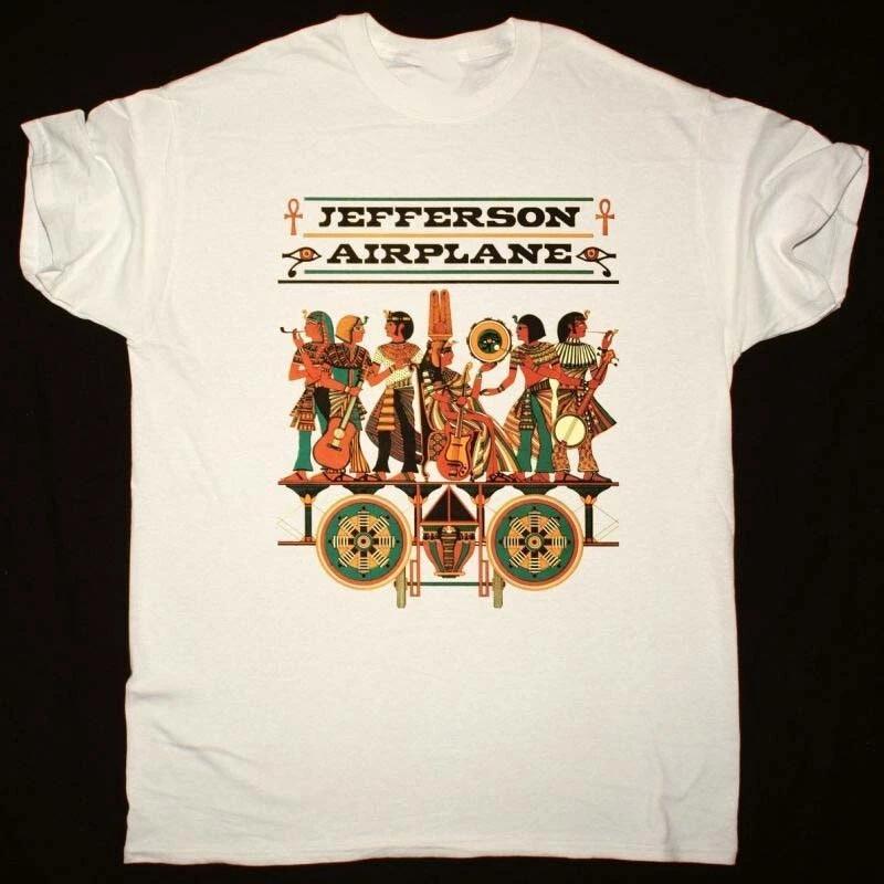 Men s and Women s T-shirts Merry Christmas Jefferson Airplane White Full Size Shirt M