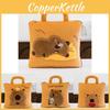 Charming Capybara Soft Blanket And Pillow Set With Multifunctional Use For Comfy Travel