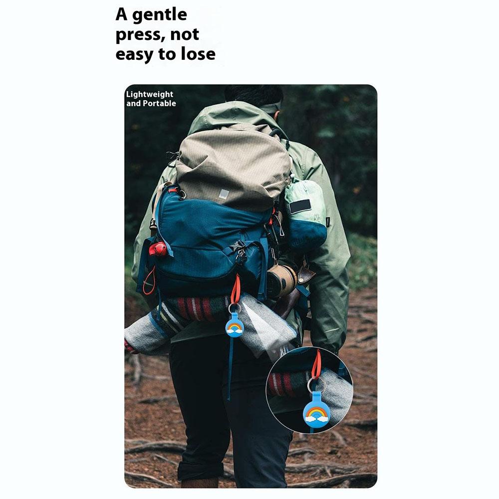 For Apple AirTag Tracker Silicone Protective Case Creative Cute Design Scratch Resistant