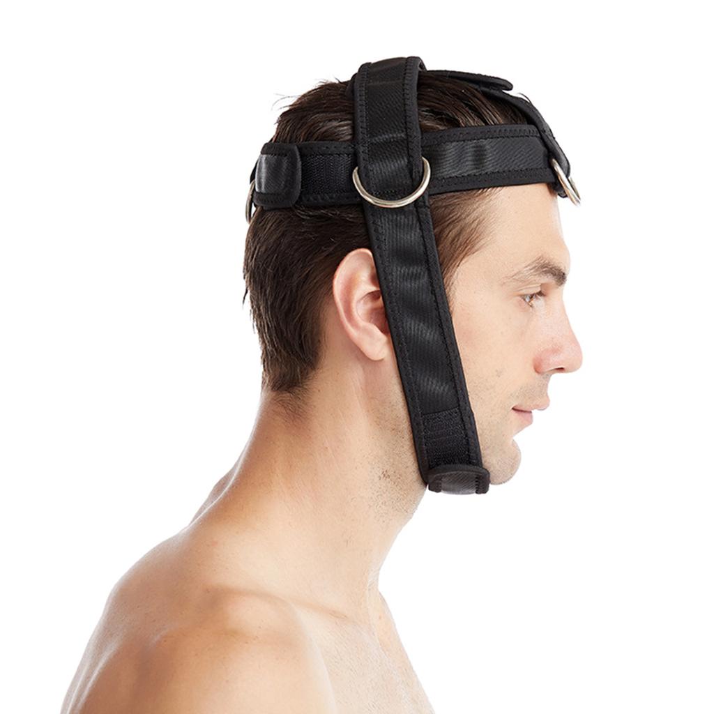 Sports Neck Training Exerciser Harness Muscle Builder Head Harness Gym Home Fitness for Strength Power Lifting Workout