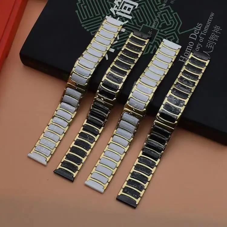 Ceramic+Metal Strap For Samsung Galaxy Watch Ultra 2026 47mm Replacement Watchband For Galaxy Watch 8 44mm 40mm 8 Classic 46mm