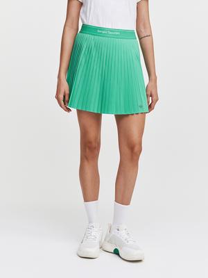 SERGIO TACCHINI W Goat Woven Pleated Skirt (L.Green)