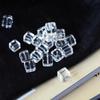 Natural White Crystal Sugar Cube Beads for DIY Jewelry Accessories Pendants, Bracelets & Hand Chains