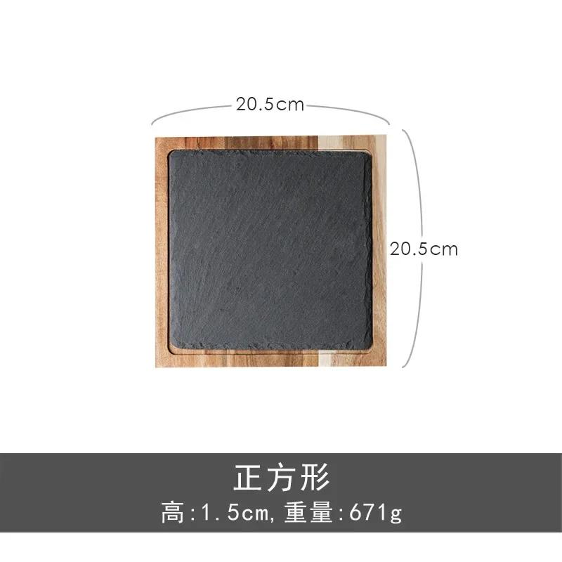 Western Food/Steak Dinner Plate Japanese Creative Cuisine Swing Plate Slate Household Pizza Tray Italian Pasta Dish
