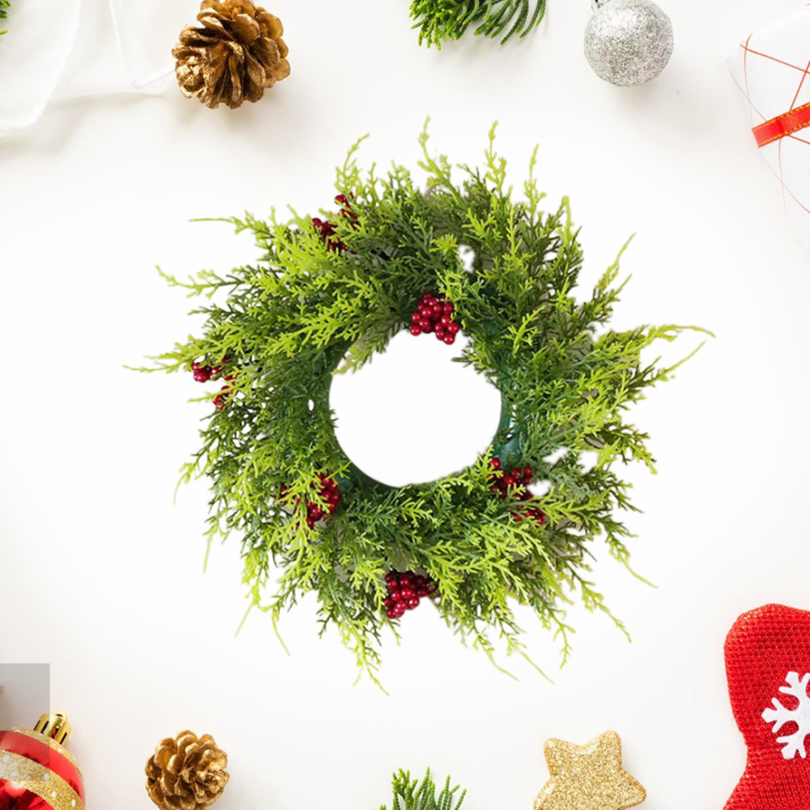 

Рождественский венок, искусственное украшение, рождественский декор, настенное украшение для окна 40 cm