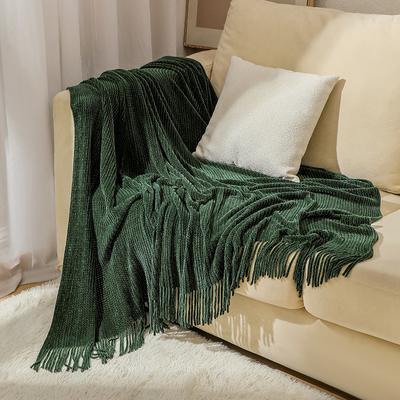Überwurfdecken für die Couch, strukturierte gestrickte Webdecke, superweiche, warme dekorative Decke mit Quasten für Couch, Bett, Sofa und Wohnzimmer