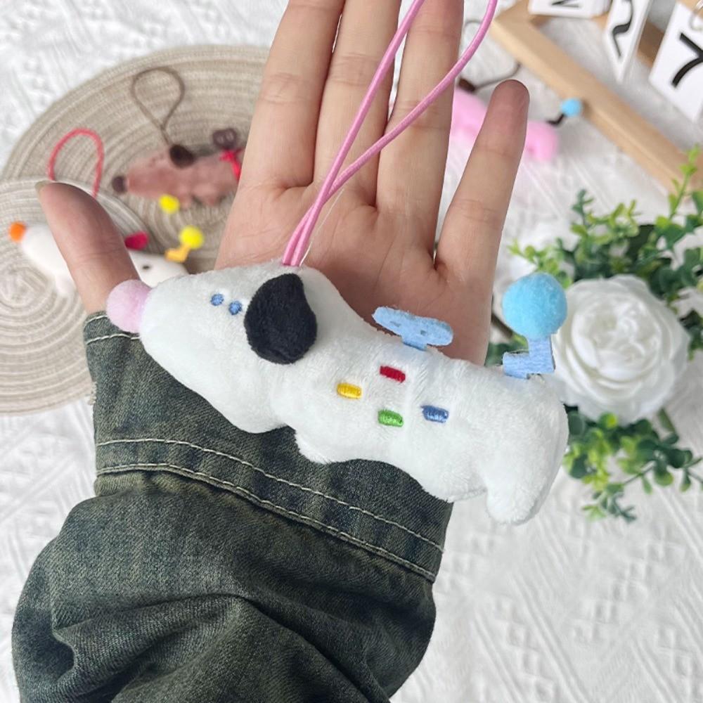 Cute Lanyard Style Clockwork Puppy Plush Pendant Doll Gift Backpack Decoration Cartoon Doll Keychain