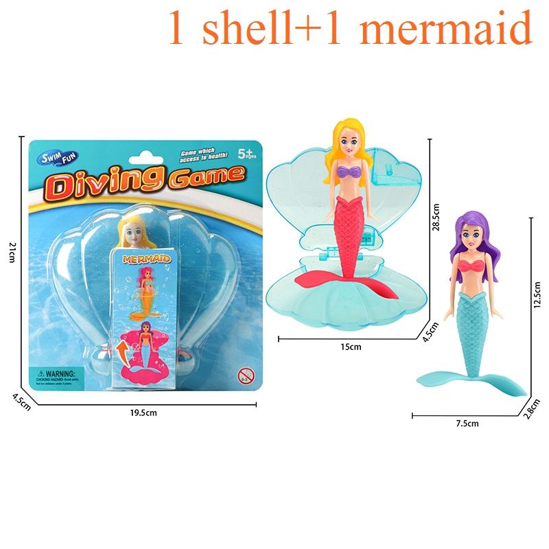 High-Quality Mermaid High-Quality Dive Play Sets High-Quality Transparent High-Quality Shell High-Quality Bath High-Quality Toys High-Quality