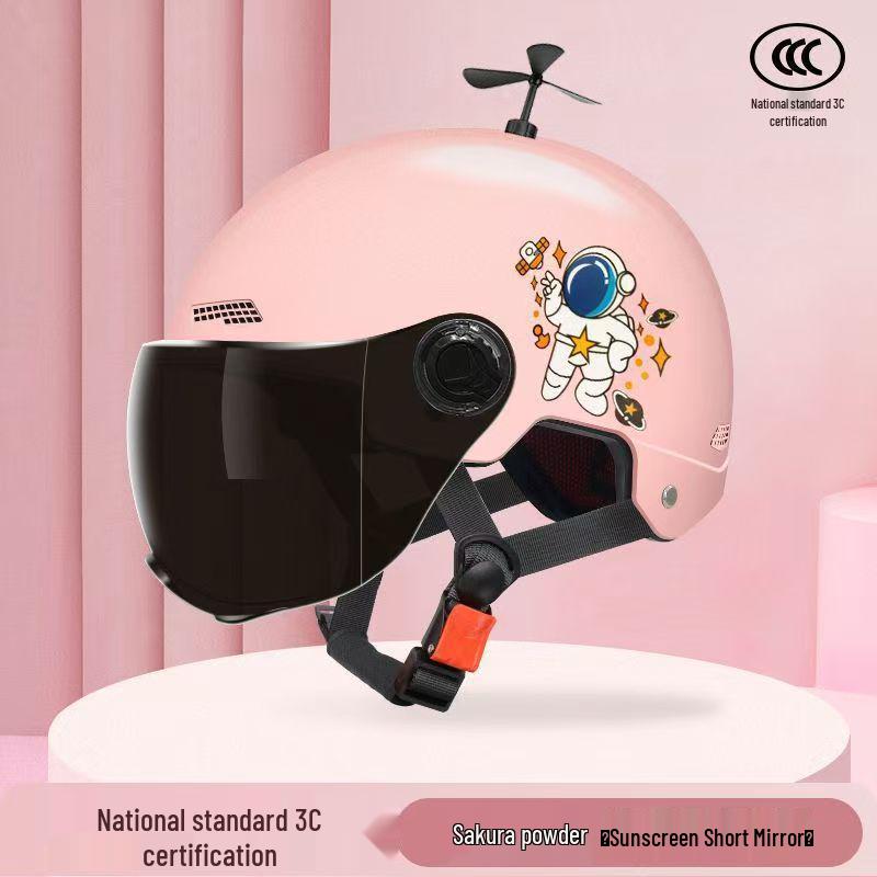Adjustable 3C Electric Bike Helmet: Lightweight, Cute Design for Men & Women, All-Season Sun Protection