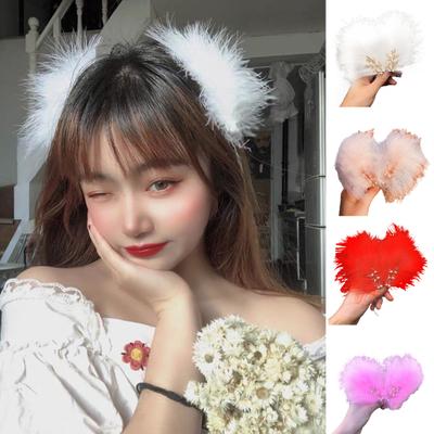 1 Paar Haarspangen für Damen, Federdekor, Kunstperlen, dekorative Haarnadeln im japanischen Stil, Haarschmuck für den Alltag