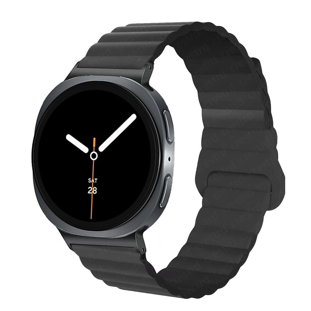Magnetic Band For Samsung Galaxy watch 8/8 classic/ultra 44mm 40mm 46mm 47mm Silicone wrist bracelet correa Galaxy watch8 Strap