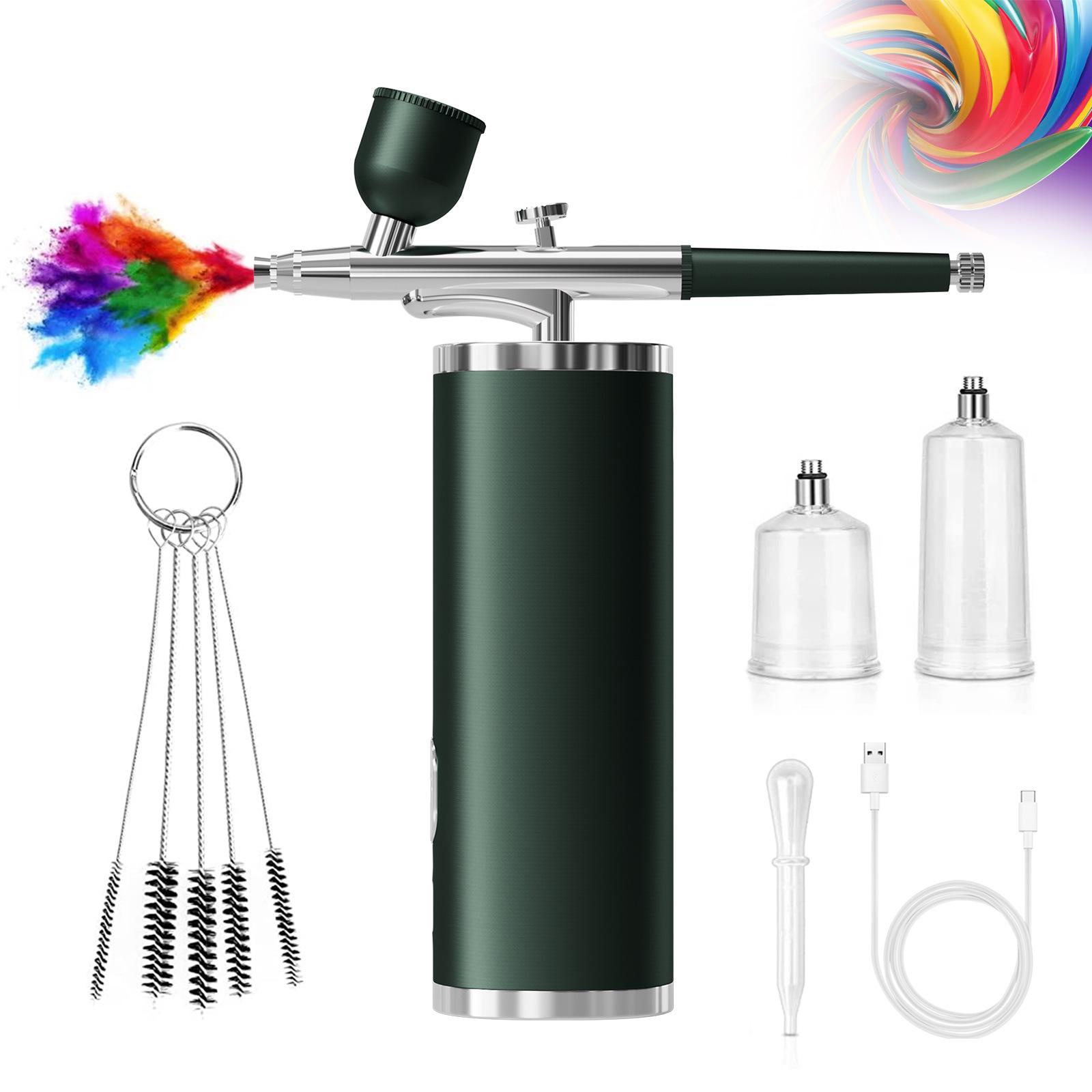 

Electric Airbrush Gun for Acrylic Paint and Nail Art зелений