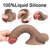 Realistic Dildo Liquid Silicone Anal Penis Strong Suction Cup Adults Sex Toys for Woman Lesbian Vaginal Masturbators