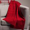 Hengyuanxiang 100% Pure Wool Scarf for Women, Spring Warm Neck Wrap, Zodiac Year Gift for Mom's Birthday, Chinese Red