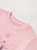 Kids Short Sleeve T-Shirt 2026 Spring Summer Girls Cartoon Rabbit Flower Crew Neck Top Cute Print Cotton Tee