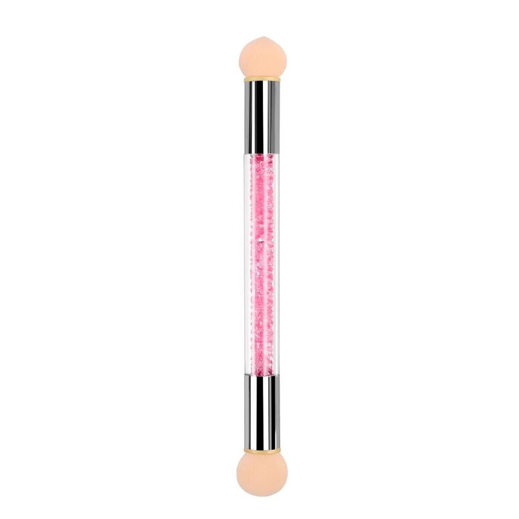 Nail Art Dual-Head Sponge Gradient & Dotting Blush Brush Tool