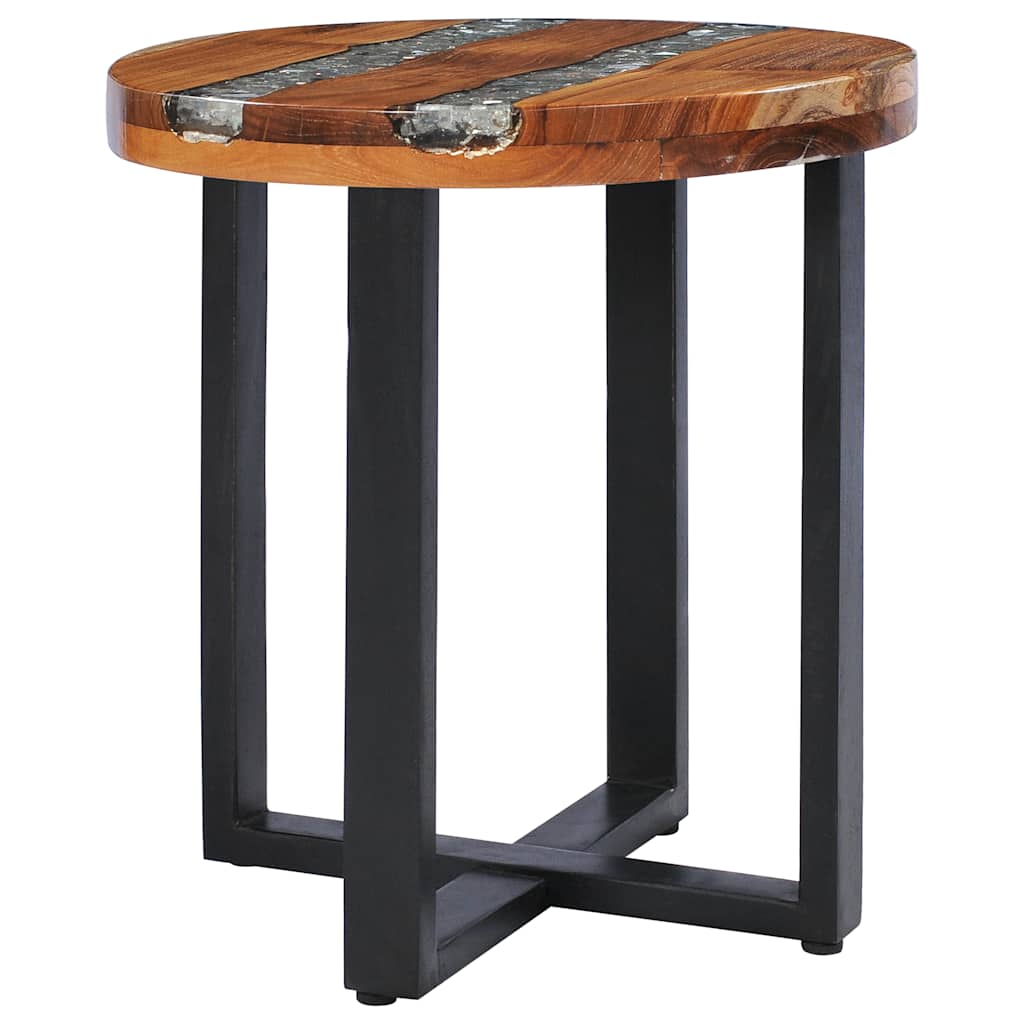 Coffee Table 40 x 45 cm Solid Teak and Polyresin