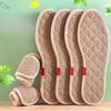 Cotton Linen Deodorizing Insoles for Men and Women Soft Sweat Absorbing Breathable Odor Control Foot Cushion