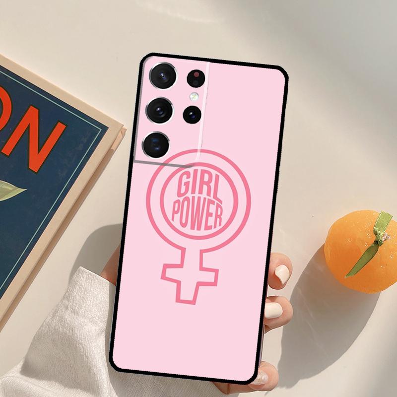 Feminist Fist Symbol Phone Case For Samsung Galaxy S25 S26 Ultra S20 S21 S22 S23 S24 Plus S10 S25 FE Back Cover