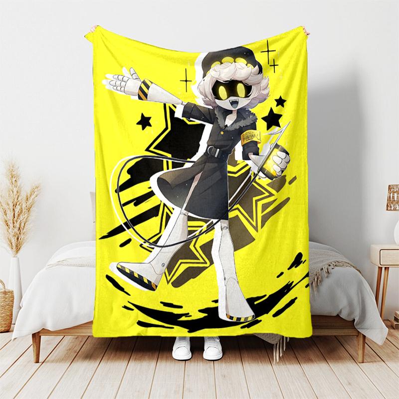 1pc Blanket Murder Drones Print Design, Lightweight Blanket for Sofa, Bed- Soft &Warm, Gift for All Seasons Like Christmas, Halloween