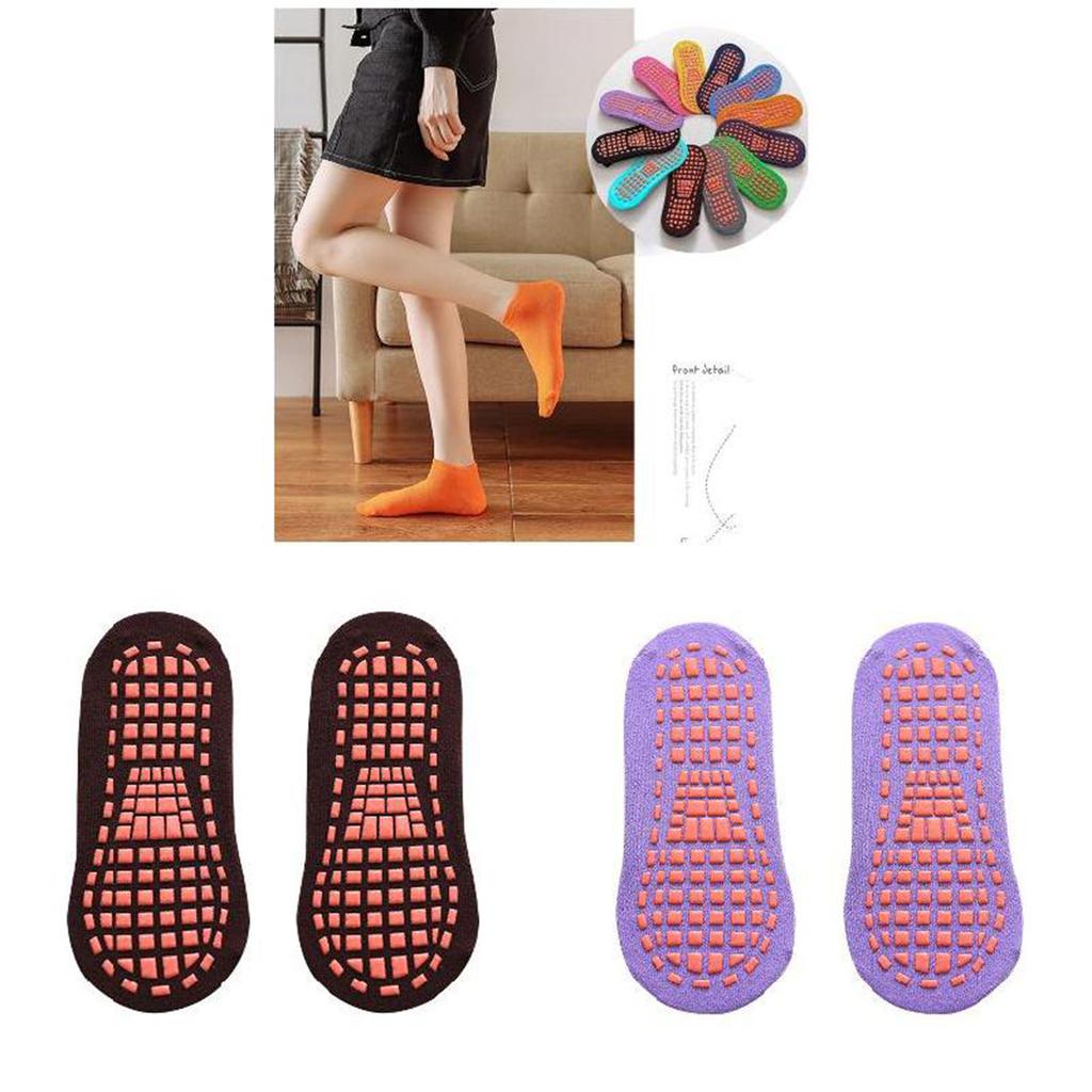 Non Slip Yoga Socks Floor Socks for Kids and Adults Cotton Comfortable Breathable