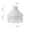 Textile Lampshade with Tassels Replacement Vintage Style Lamp Cover for Bedroom, Living