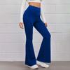 Women's Trousers Shiny Solid Color High Waist Trousers Spring Autumn Temperament Loose Straight Wide Leg Trousers Casual Wear
