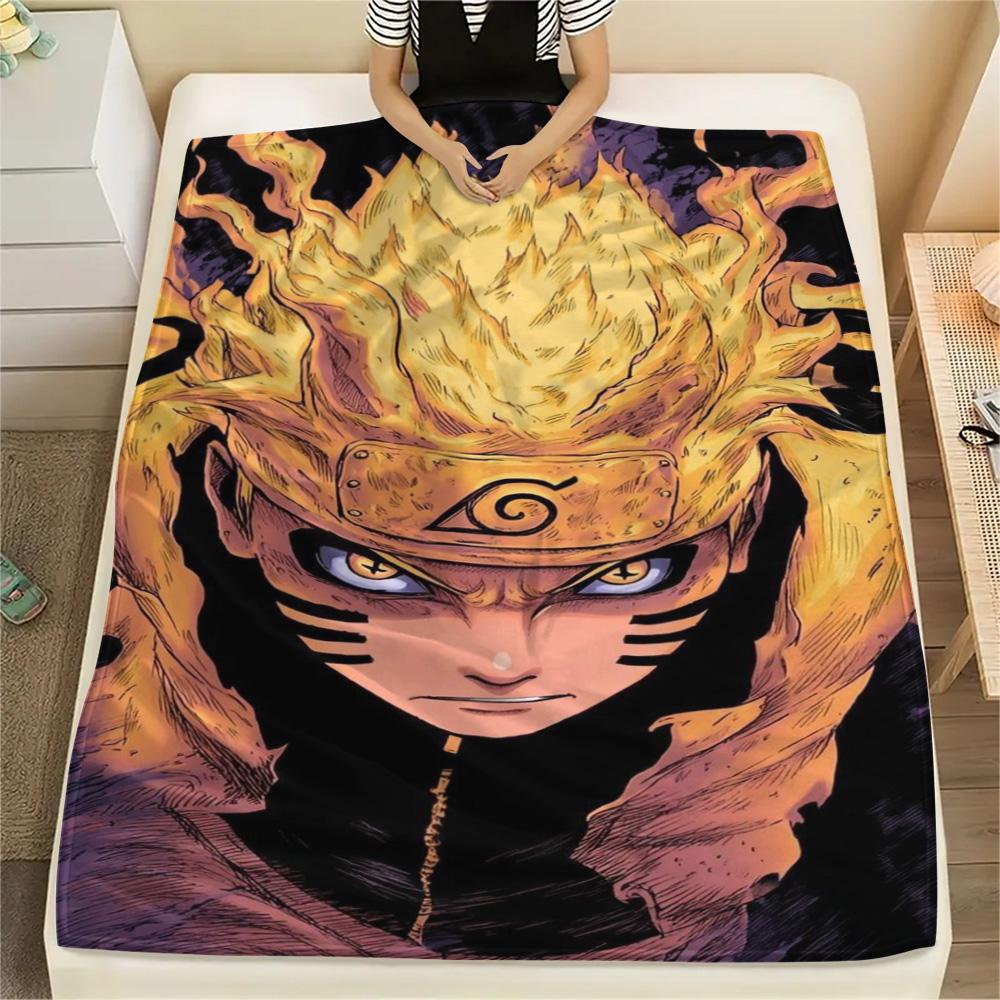 

Naruto Uzumaki Vacation Matching Blanket, Flannel Blanket with Print Design for Bedroom, Sofa, Travel & Picnic.-TING 75x90cm