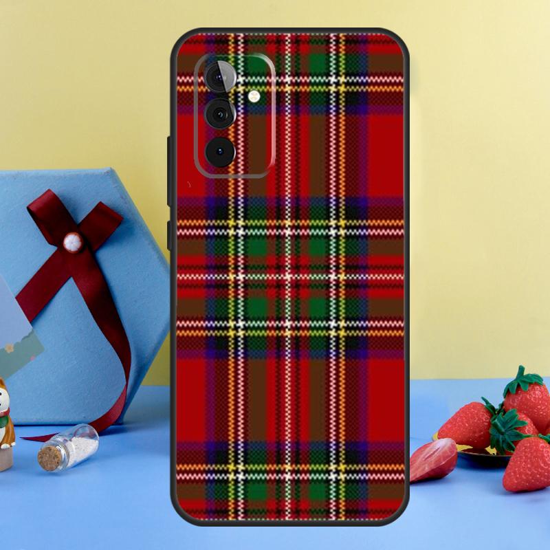 Clan Stewart Dress Tartan Pattern Case For Samsung Galaxy A15 A17 A55 A35 A32 A52 A13 A33 A53 A14 A34 A54 A06 A16 A26 A36 A56