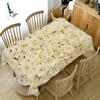 Fashion Rose Flower Tablecloth Wedding Decoration Party Arrangement Coffee Table Restaurant Fireplace Rectangular Tablecloth
