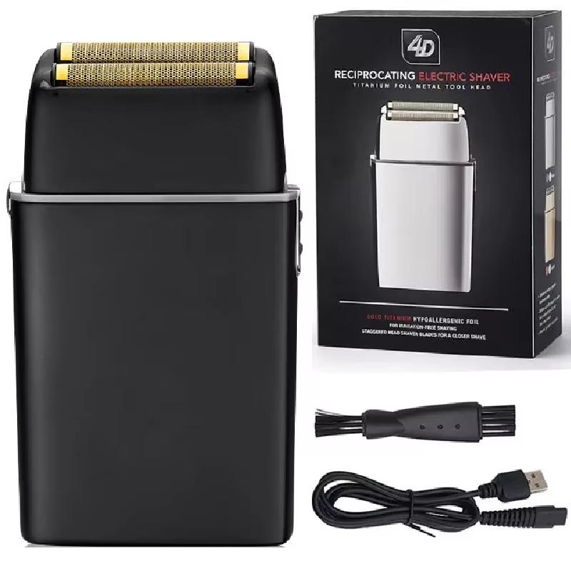 Rechargeable Metal Barber Hair Beard Electric Shaver For Men Electric Razor Bald Head Shaving Machine Finishing Tool for daily use