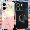 For Xiaomi Redmi 13C Case Redmi 13C 2023 Fashion Initial Letter Soft Silicone TPU Phone Cover For Redmi13C 13 C 4G
