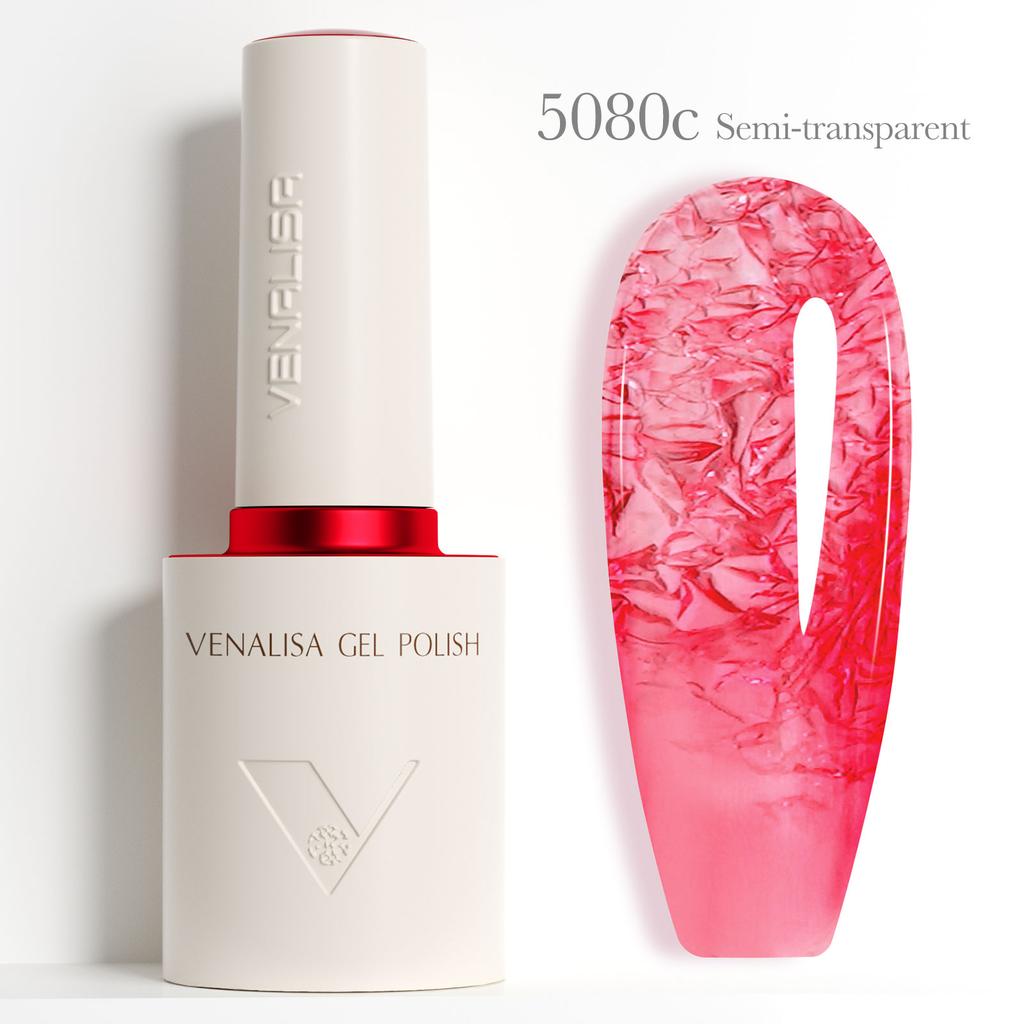 Venalisa 10ml Jelly Gel Nail Polish HEMA/TPO-Free Semi-Transparent Colors UV LED Soak Off Gel for DIY Manicure Kit