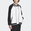 Adidas Letter Print Sports Casual Bomber Jacket Unisex Jacket White IT6399